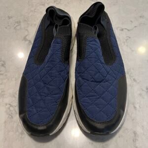 Vince Camuto Men’s Quilted Slip On Casual Athletic Sneakers Size 10.5 Blue Black